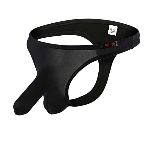 Men's Sexy Underwear Hot T-Back Thong G-String Undie Sexy Low Rise Jockstraps Bulge Pouch Tagless Boxer Underwear