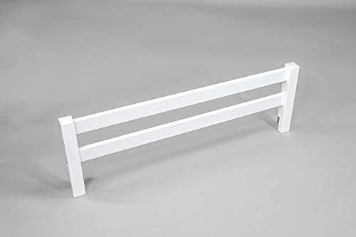 Image of Safety Guard Rail for Baby, Kids, and Children - Solid Wood Safety Bed Rail for Toddlers - Easy Installation - Premium Protection for Bunk, Twin, Full, Queen and King Size Beds - (Bianca White-Delta)
