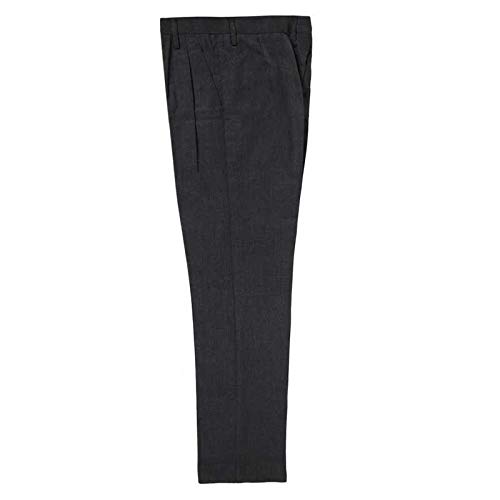 PROLIFE KENDRIYA VIDHYALAYA Uniform Pant (Winter Uniform) - Mixture Grey for Boys - Front Pleated and Full Belt