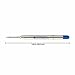 Monteverde Monteverde Ballpoint Pen Refill, Broad Point, Blue Ink, 6 Pack (P443BU)