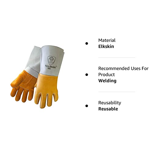 Welding Gloves, Stick, M, 14 In. L, Pr #TOP2