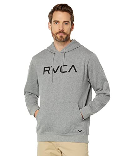 RVCA Mens Big Hooded Sweatshirt - Big Hoodie (Athletic Heather