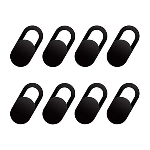 EXFEA [8 Stück] Webcam Cover, Kamera Abdeckung, Camera Slider, Ultra dünn, für Laptop, PC, Smartphones, Tablets, etc. Handyzubehör - Schutz Ihrer Privatsphäre (Black) Cover