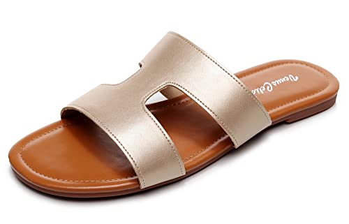 Trendy Vegan Slide Sandals with Latex Insole