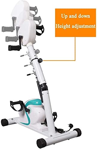Image of Electric Pedal Exerciser, Exercise Bike Stationary, Adjustable Height Arm & Leg Indoor Fitness Training Bicycle with LCD Display,