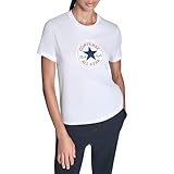 Converse Womens Chuck Logo Tee, White 10a, Small