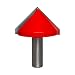 Freud 20-120 2-Inch Diameter 90-Degree V-Grooving Router Bit with 1/2-Inch Shank