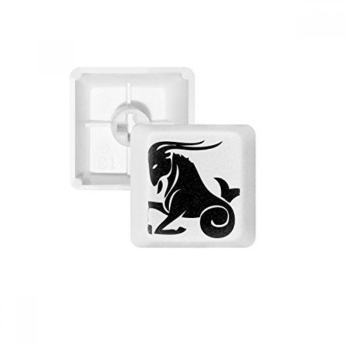 Teclas PBT Capricornio Zodiaco blancas OEM para personalizar tu escritorio de diseño