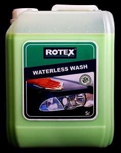 ROTEX Rinseless and Waterless Car Washing Liquid For Exterior and Interior Cleaning of your Car (5 Ltr)