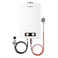 CAMPLUX 4.22 GPM Tankless Water Heater Propane, Propane Water Heater Outdoor, Camping Water Heater for Off Grid, Cabins, 110,000 BTU, BD422