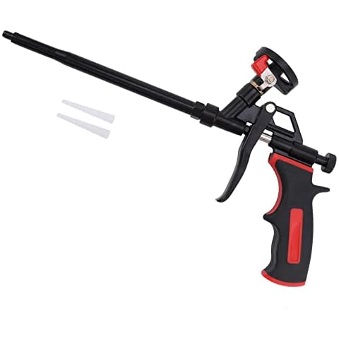 DAFEIKE Spray Foam Gun Expanding Foam Gun Updated Teflon Pro Foam Dispensing Gun Less Cleaner Insulating Foam Sealant Sprayer Pu Foam Caulking and Insulation, Black Cover
