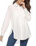🌴 Occasione: Camicetta primavera, blusa casual. Adatto per l'uso quotidiano, uscite, feste, passeggiate, shopping, spiaggia, vacanze, perfetto sia per l'ufficio che per le occasioni casual. Questa camica basic è perfetta da abbinare pantaloni aderenti，pantaloncini, tacchi alti, stivali, può essere indossato anche da solo come abito camicia.