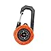 QSTDGVPW Hiking Compass Multifunctional Compact Climbing Compass Accurate with Carabiner for Survival Emergency Mountaineering Camping, Orange