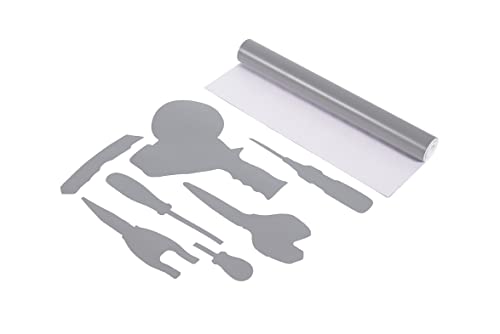 Image of 5S Lean Tool Vinyl Shadow Board Tape 15 inch X 180 inch Grey (Grey)