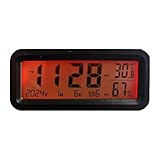 Orologio da cruscotto – Orologio digitale | Orologi per auto, monitor luminoso di umidità 'aria | Orologi elettronici portatili per auto, automobili, scooter, berlina, pickup, SU