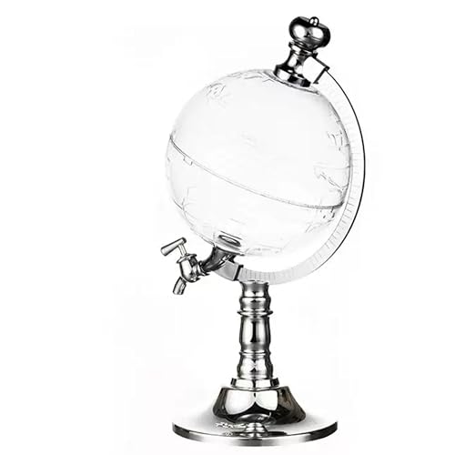 eBoutik - Glass Like Globe Whiskey Decanter Set – World Map Liquor Dispenser with Tap – Bourbon, Scotch, Wine Barware – Unique Easter Gift for Him, Fathers Day, Birthday, Office Desk Decor - Image 6