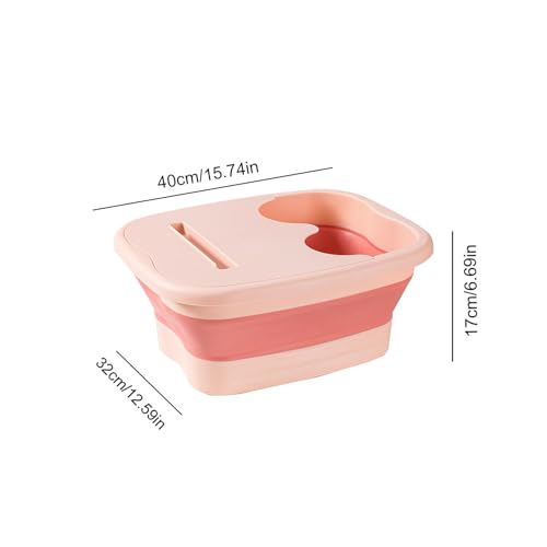 Bain de pieds pliable contre la fatigue plantaire récipient robuste gris
