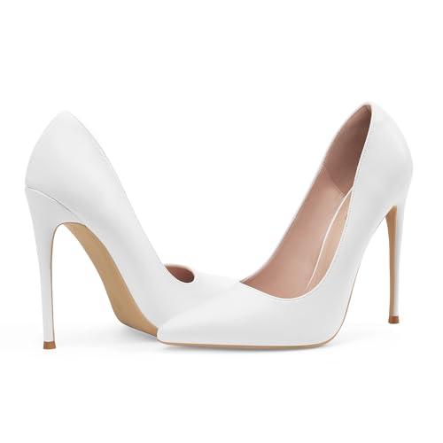 Image of Elisabet Tang Women Pumps, Pointed Toe High Heel 4.7 inch /12cm Party Stiletto Heels Shoes Matte