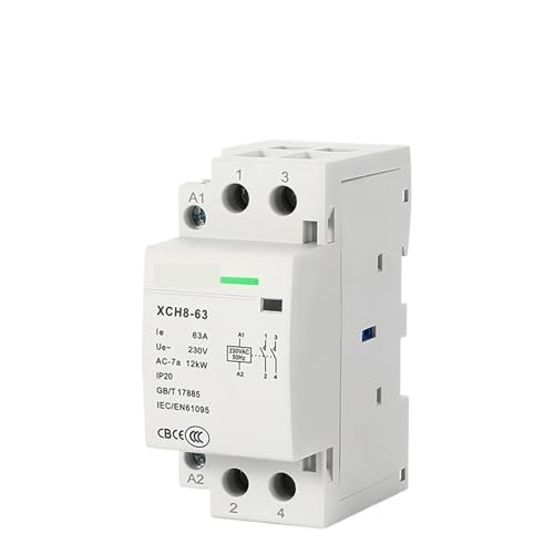 Contacteur modulaire 32A 2NC AC 2P rail DIN 230V pour circuit électrique résidentiel