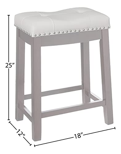 Angel Line Cambridge Bar Stools, 24" Set Of 2, Espresso With Gray Cushion #TOP4