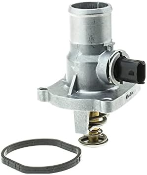 Engine Coolant Thermostat Housing Water Outlet Assembly L4 1.4L 1.6L 1.8L compatible with 11-16 CRUZE / 16-16 CRUZE LIMITED / 12-17 SONIC / 13-17 TRAX / 09-11 AVEO5 AVEO