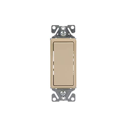Image of Eaton 7501LA 15-Amp 120-Volt Single-Pole Decorator, Light Almond