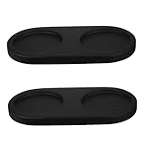 Toyvian 2 Piezas Base para de Pimienta de Madera Soporte Estable Antideslizante para Molinillos Bandeja Multifuncional para Cocina con Diámetro Interior Base Resistente para Sal y Especias