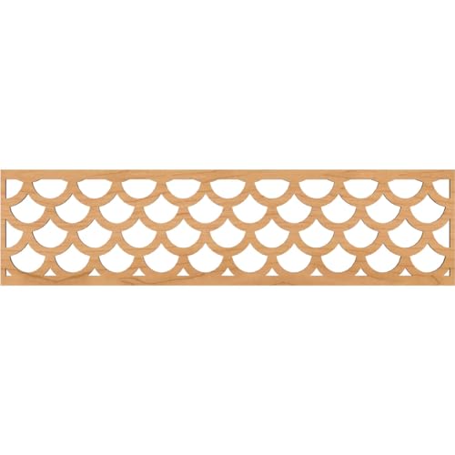 47"W x 12"H x 1/4"T Hudson Fretwork Moulding, Maple