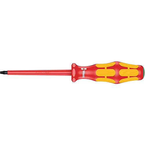 Wera 167i TX9 x 3-1/8in Kraftform Plus Torx insulated screwdriver, TX9 x 3-1/8 in.