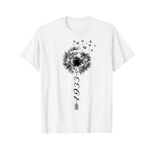 Solo cumpleaños 1933 Regalo de diente flower león Dandelion Camiseta