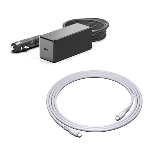 HKY 140W 40W 12V-24V Fahrzeug PD3.1 USB-C DC Car Charger KFZ Schnellladegerät für MSI Titan 18 HX AI Gaming Laptop MSI CreatorPro X18 HX Gaming Laptop PC Computer 3.8 Meter