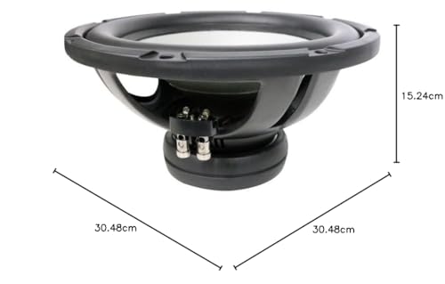 Image of KMH Diamond Audio DMD124 Diamond Elite Series 12 Inch 4-Ohm Subwoofer for Car's | Black Colour