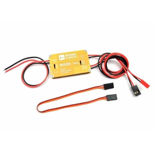 SPARKHOBBY Dual UBEC 4A / 5-12V & 4A / 5V Built-in Aux RC Control Switch with Low Voltage Alarm Ues for Matek System BEC for RC Racing Drones Parts (1pc Dual UBEC)