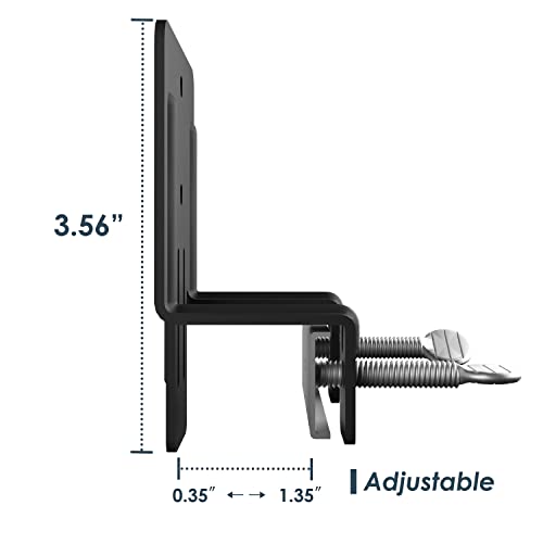 Fschos Non-Slip-Mattress-Gaskets For Bed Frame / Mattress-Holder-In-Place / Mattress-Retainer-Bar / Wide Applicability / Easy Install / 6 Pcs, Black #TOP1