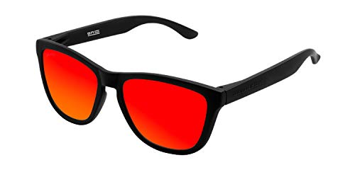 HAWKERS Gafas De Sol, Negro/Rojo, One Size Unisex Adulto