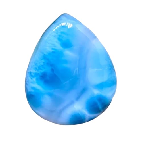 Larimar véritable 33x27mm cabochon parfait pour réparer ou concevoir un pendentif personnalisé