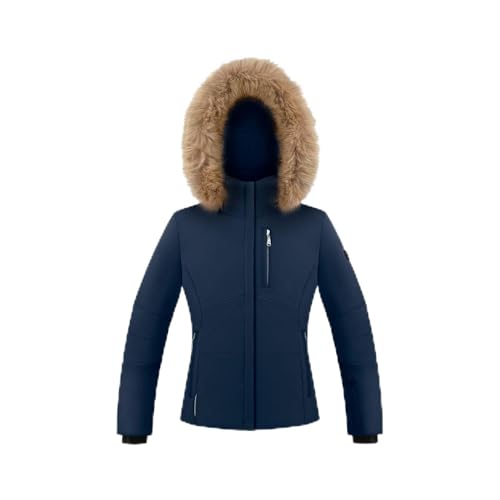Veste de ski Fille Poivre Blanc stretch pour les pistes enneigées