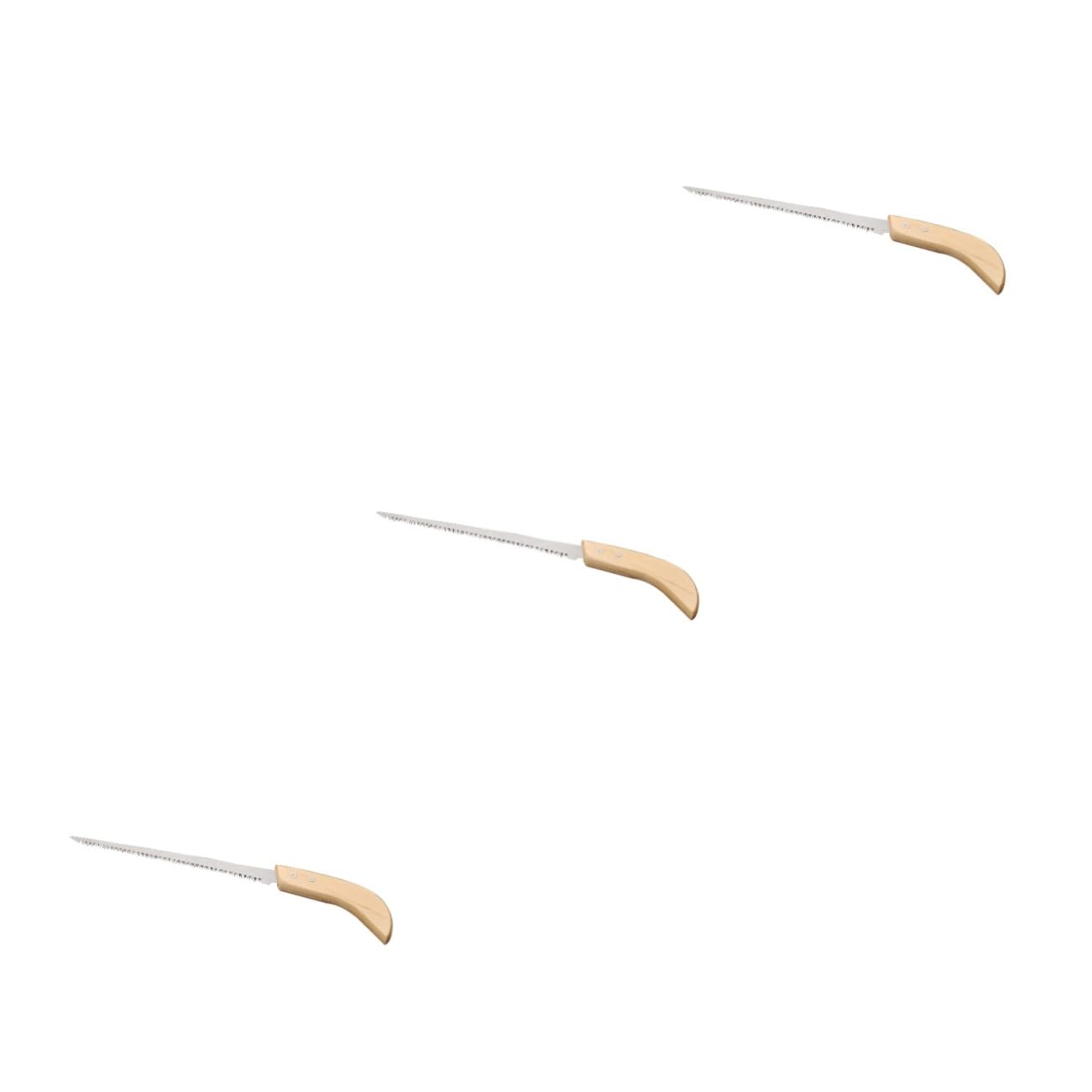Yardwe 3 Mini De Mano Para Carpintería De Podar Con Mango De Madera Para Cortar Arbustos Y Árboles En El Jardín.