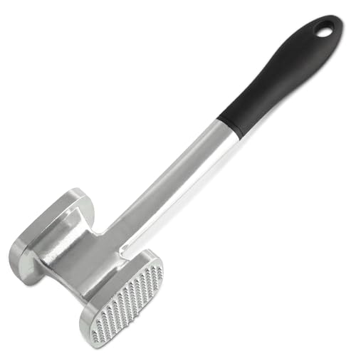 Fackelmann Ablandador de Carne, De Aluminio, Negro, 28 cm