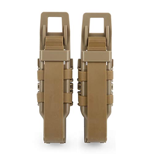 KODENOR Pistol Fast Mag Pouch M4 9mm Tactical Magazine Pouch Molle Clip Holster Quick Pull Mag Airsoft Hunting Shooting (Color : MP002-Black) - Image 3