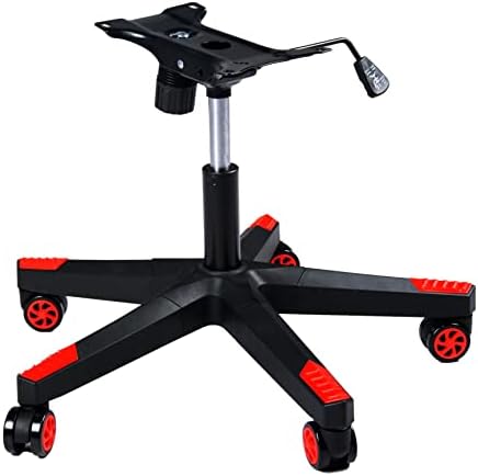 28 Inch Nylon Gaming Office Chair Base Replacement Swivel Set Chair Base with Bottom Plate Stand Cylinder, 5 Casters