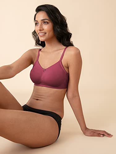 Image of NYKD NYB062 Wirefree Cotton Hold Me Up Non Padded Full Coverage Bra for Women