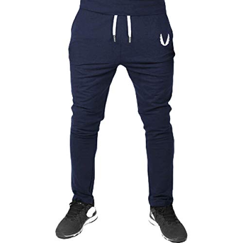 Huntrly Pantalones de chándal para Hombre, Pantalones con Cremallera para Correr, Pantalones...