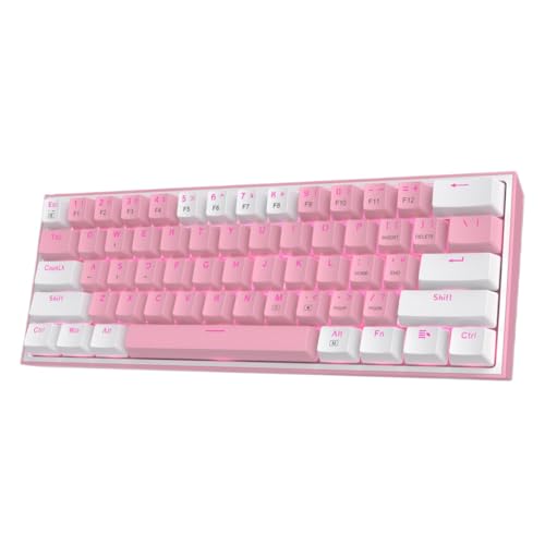 Clavier de jeu filaire mécanique premium 61 touches avec rétroéclairage RVB personnalisable