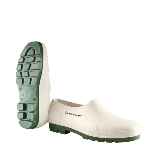 Dunlop Protective Footwear, B370411, Chaussure Wellie Bicolore, Blanc/Vert, Taille 37 EU