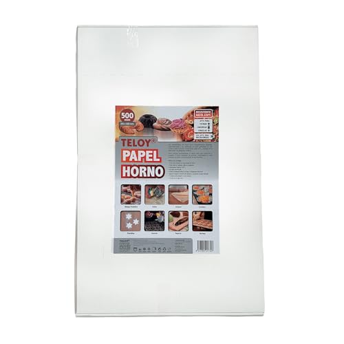 Papel horno resma 500 Hojas - antiadherente - para hornear - a prueba de grasa para cocinar, asar y freír