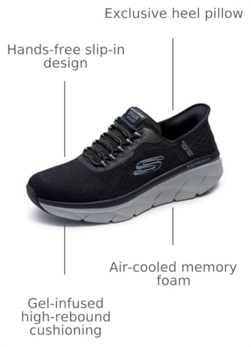 Image of Skechers Men's D'Lux Walker Rezinate Hands Free Slip-in