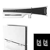 Lieferumfang: 2 x Ständer BeisDirect Horizontaler Ständer für PS5 Slim Konsole, Querformat, hält neue PS5 Slim, Basisständer Halter für PS5 Slim Disc & Digital Edition Zubehör, transparent (B)