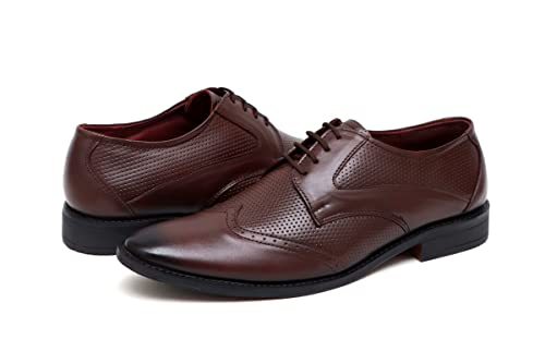 Image of ARAMISH Men's Genuine Leather Brogue Oxford Formal Shoes (UK 5 to 10 UK)