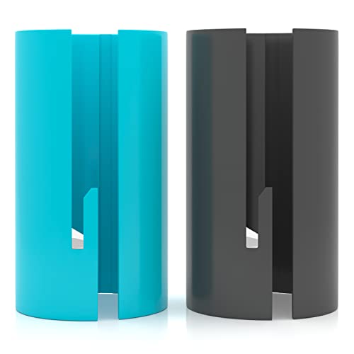 2 Packs Wrapping Paper Cutter,Portable Sliding Gift Wrapping Paper Roll Cutter Tool,Paper Cutter Makes Easy to Cut Halloween Thanksgiving Christmas Wall Sticker Decorations (Black &Green)